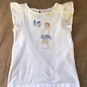Janie and Jack Girls Sleeveless T-shirt sz 7